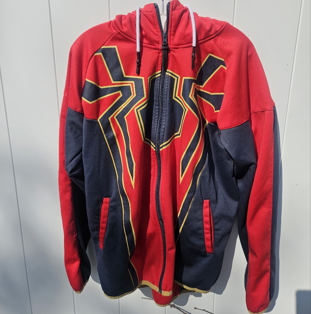 Red and Black Spider Design Jacket Difuzed Brand Size LARGE